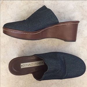 Donald J Pliner Denim Wedge/Mule